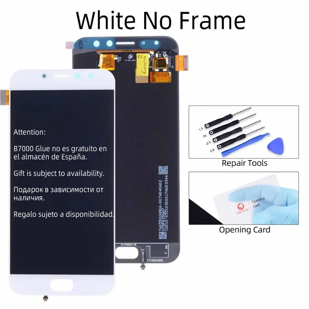 AMOLED Дисплей для Asus Zenfone 4 Selfie Pro ZD552KL LCD в сборе с тачскрином 5.5'' черный белый - Цвет: White No Frame