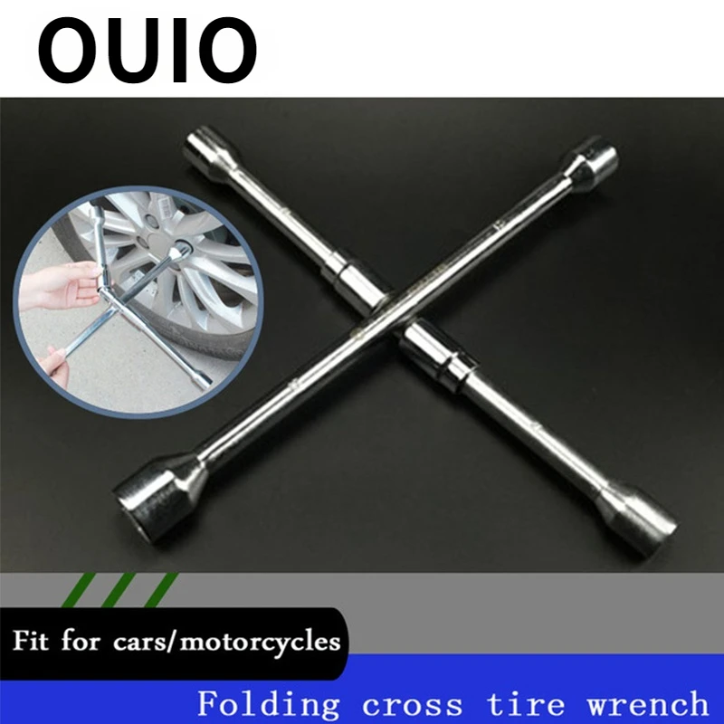 

OUIO 1Set Car cross-type folding Allen wrench auto repair tire toolsFor Fiat Punto Volkswagen VW Polo Passat B7 B8 Golf 5 6 7