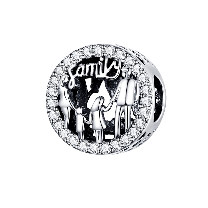 

New cute boy and girl forever family tree lock heart Beads fit Original Pandora Charms Silver 925 Bracelet DIY Women Jewelry