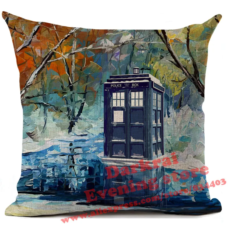4 Наволочка для подушек Doctor Who Tardis Exterminate с принтом, подушки для дома, декор для гостиной, дивана, декоративная наволочка - Цвет: 4