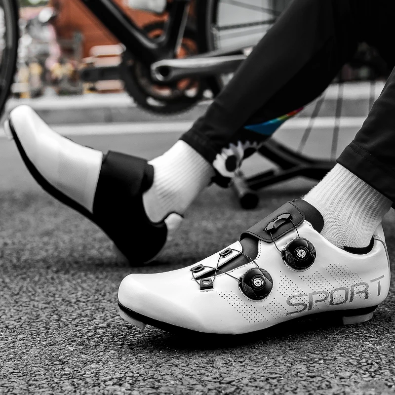 

High-quality Bicycle Sports Shoes Men's Self-locking Road Bike Shoes Ladies Outdoor Sports Mountain Bike Racing Shoes New 2021