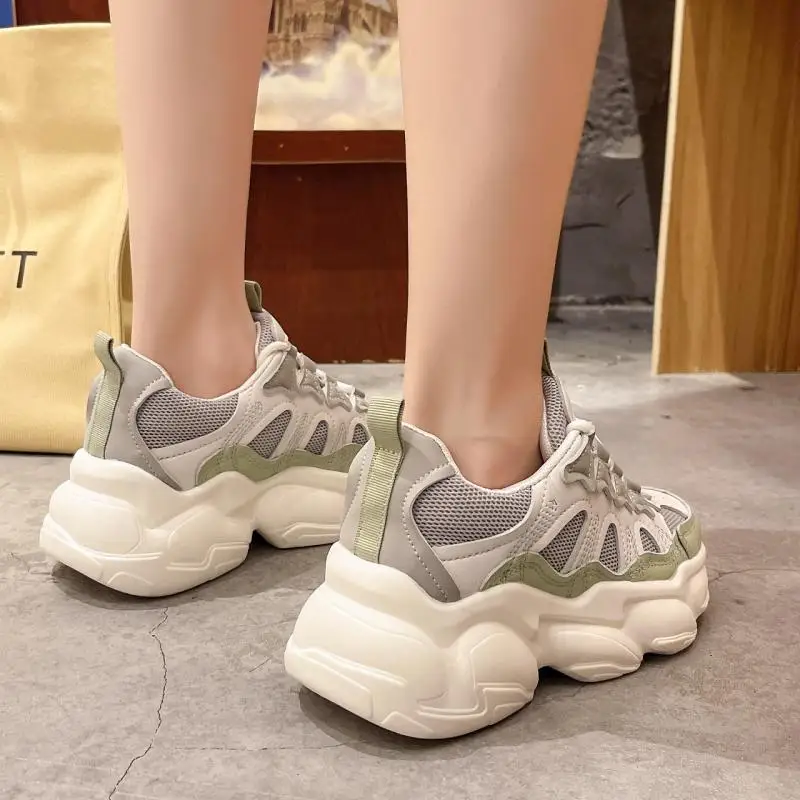 

Chunky Sneakers Women Shoes Fashion Breathable Thick Sole Ladies Platform Trainers Casual Designer Sneakers Women Zapatos Mujer