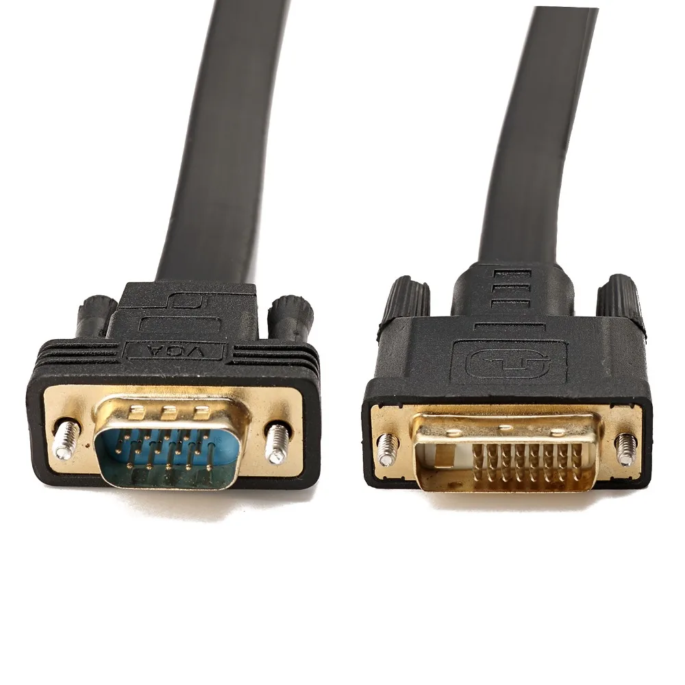 Кабель DVI VGA папа преобразователь Цифровой видеокабель для ПК монитора проектора