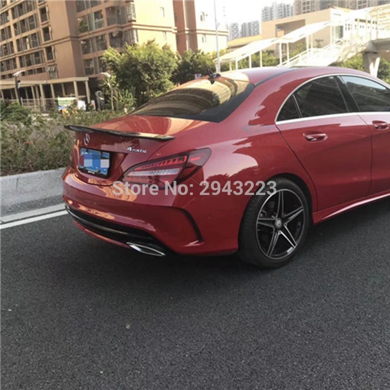 2013-2017 задний спойлер из углеродного волокна на крышу багажника крыло для Mercedes CLA