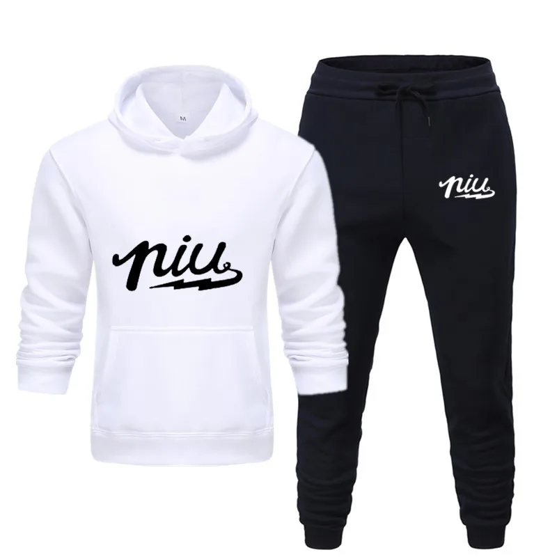 Мужской спортивный костюм из двух предметов толстовка с капюшоном и