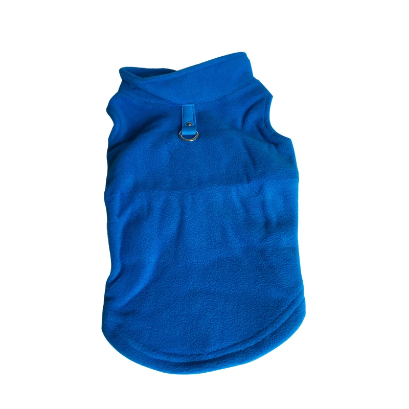 Dark Blue Осень Зима флисовая одежда для собак теплая мягкая верхняя одежда для питомца куртки для чихуахуа Французский бульдог Мопс дракон собака большая/маленькая собака - Цвет: Dark Blue
