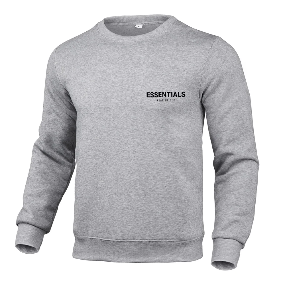 

Spring and Autumn Fashion Men's/Women's Round Neck Sweater Solid Color Letter Printing High Quality Sports Top Asian Size S-3XL