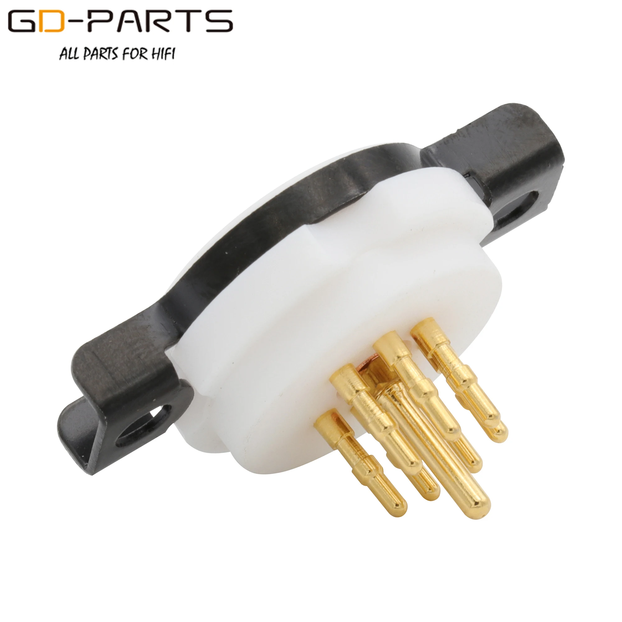 Новый 7pin PTFE вакуумная трубка гнездо клапана для 6Z4 6X4 EF95 EF91 6AU6 золотистые медные
