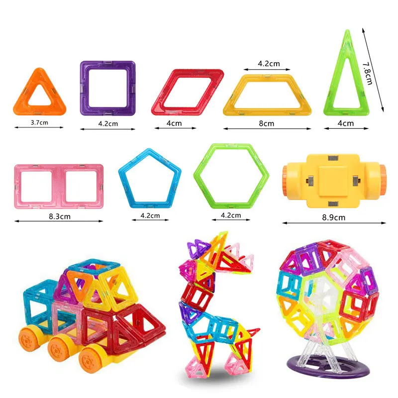 

Mylitdear 1pc Mini Magnetic Blocks Magnetic Designer constructor Set Model & Building Toy Magnets Educational Toys For Children