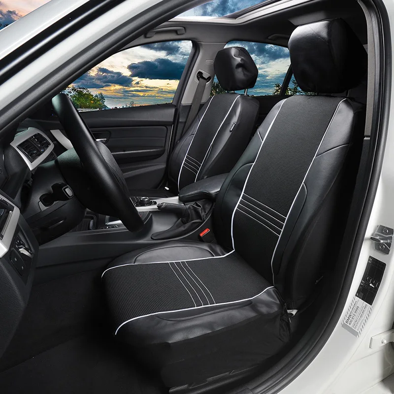 Чехлы для автомобильных сидений из искусственной кожи 2 шт. универсальные