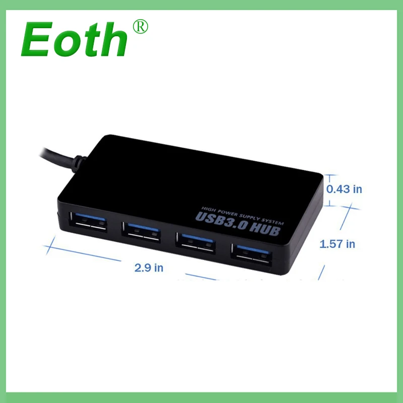 EOTH мини-usb 3,0 концентратор 4 порта питания 5 Гбит/с высокоскоростной концентратор OTG USB интерфейс для ноутбука планшет компьютер OTG usb-хаб