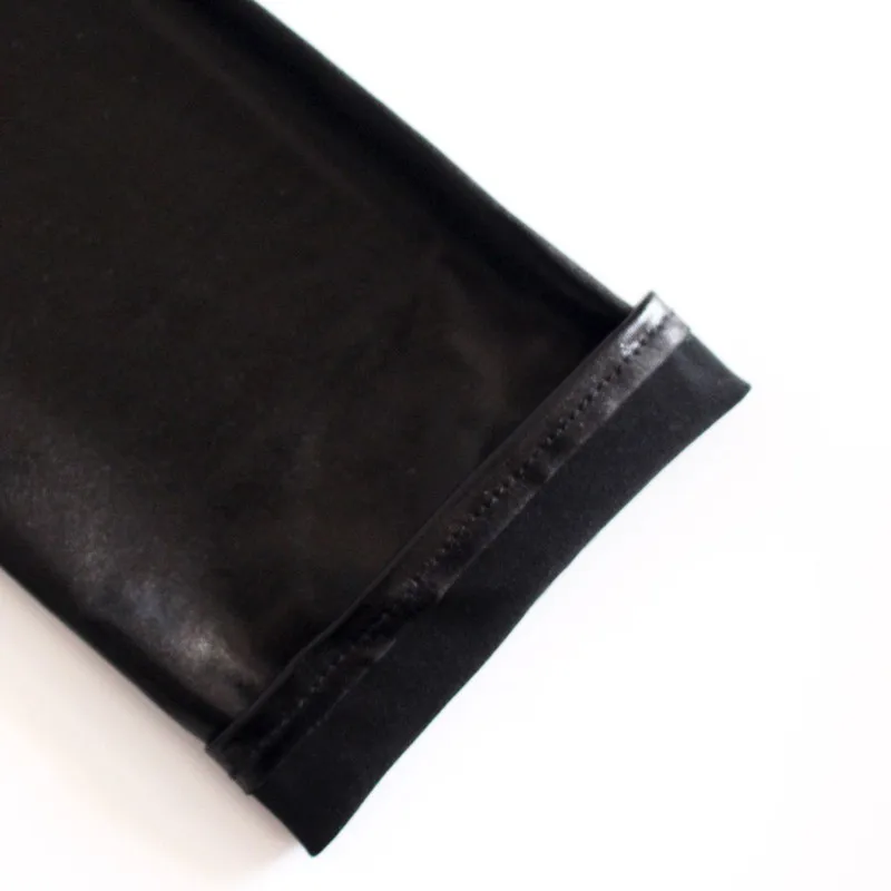 Длинные рукавицы из искусственной кожи на локтях для женщин сексуальные костюмы