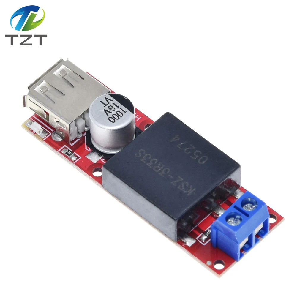 TZT 5 в USB-выходной преобразователь постоянного тока 7-24 В 3 А понижающий модуль KIS3R33S