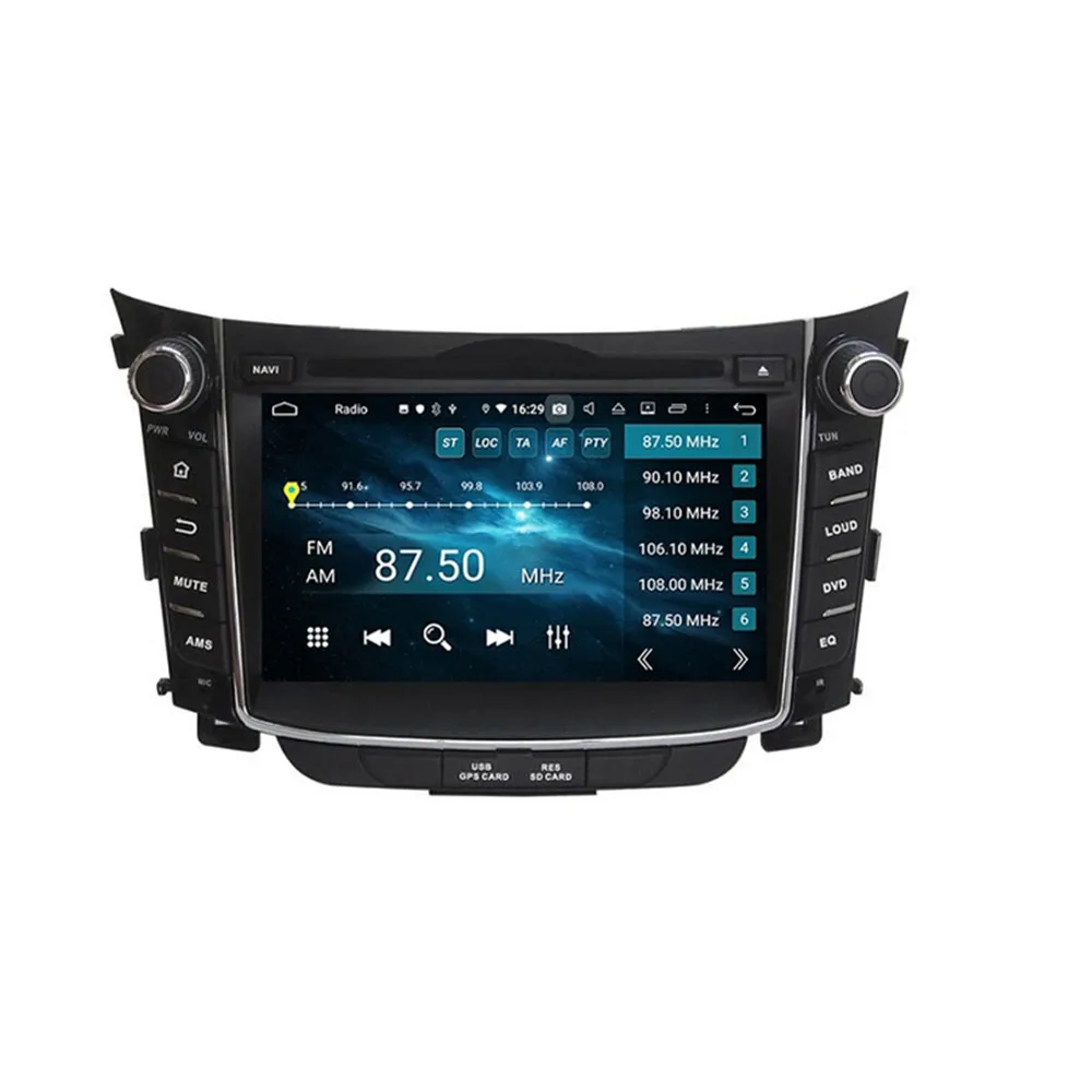 Автомагнитола PX6 для Hyundai I30 10 0 2011 7 дюймов 2 Din Android 2014 DVD 6 ядер аудио навигация