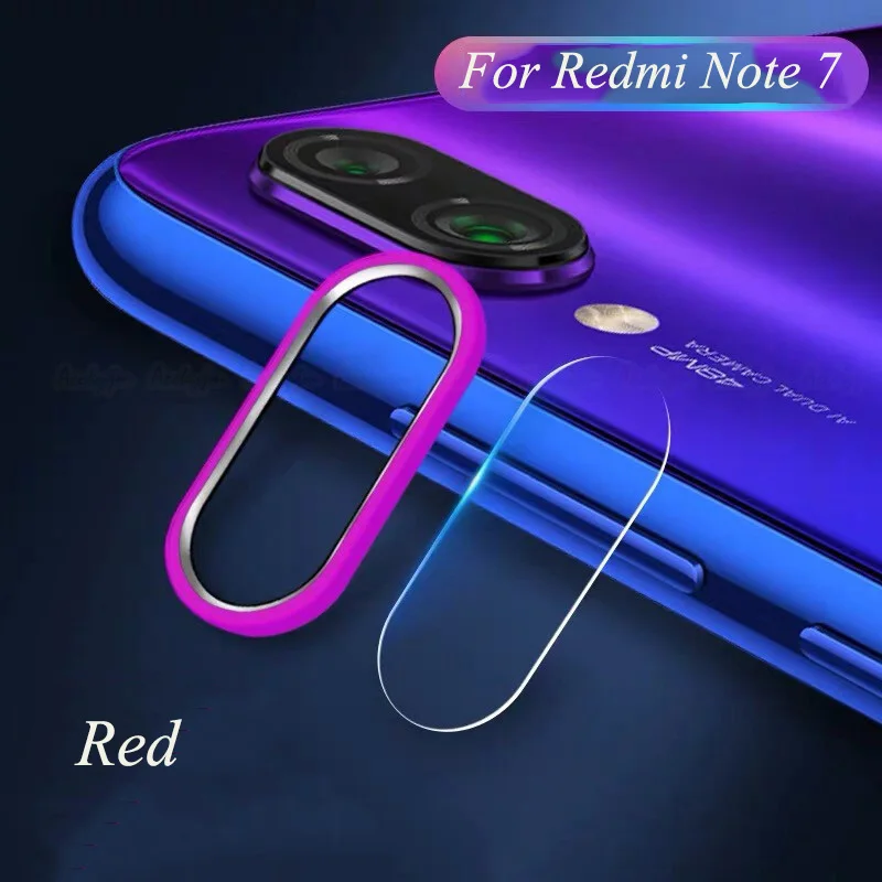 Защитное металлическое кольцо для камеры Xiaomi Redmi Note 7 Note7 Pro стекло для камеры Redmi Note 7 Pro Защита объектива камеры закаленное стекло