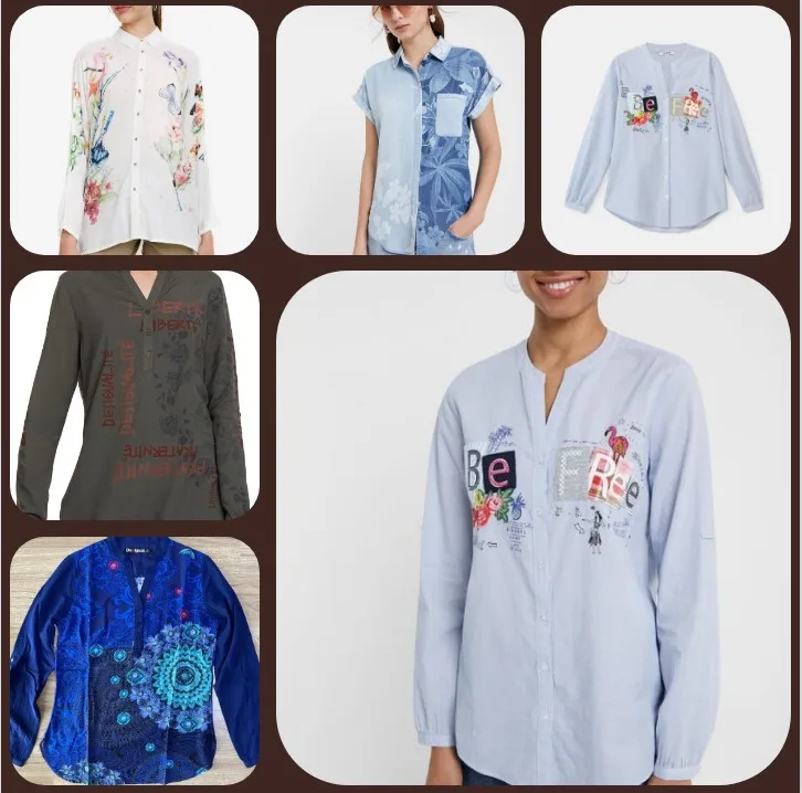 

Новинка 2021, лидер продаж, женская рубашка с вышивкой и блестками, Модная хлопковая рубашка с вышивкой, модный топ