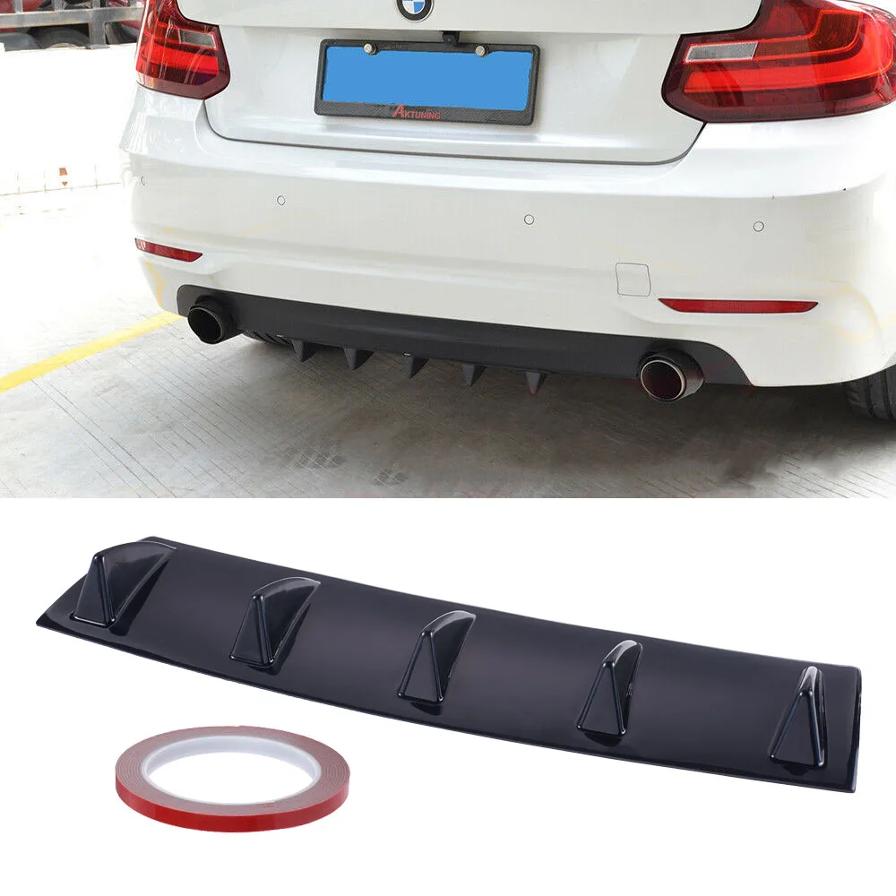 Универсальный Автомобильный задний бампер диффузор Акула 5 плавников комплект