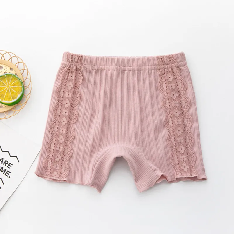 Летние кружевные шорты для маленьких девочек 2-11 лет хлопковые детские