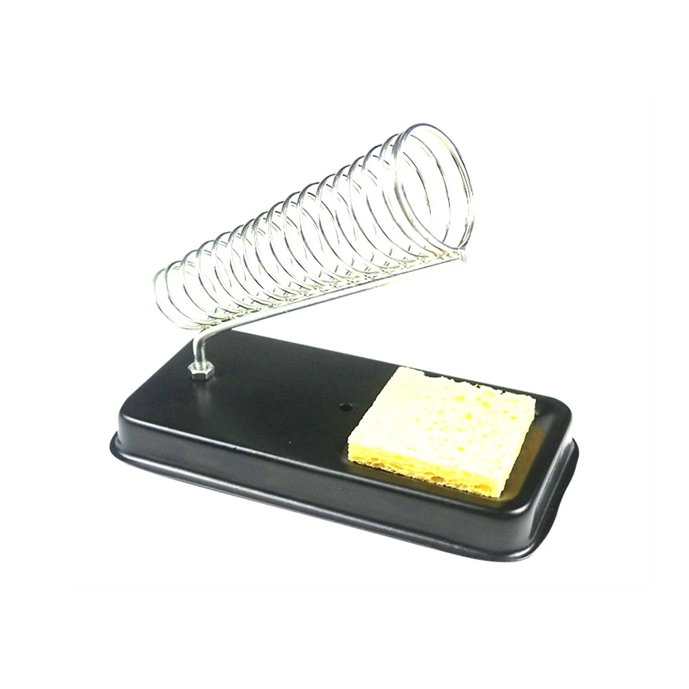 

Electric Soldering Iron Stand Holder with Welding Cleaning Sponge Pads Generic High Temperature Resistance