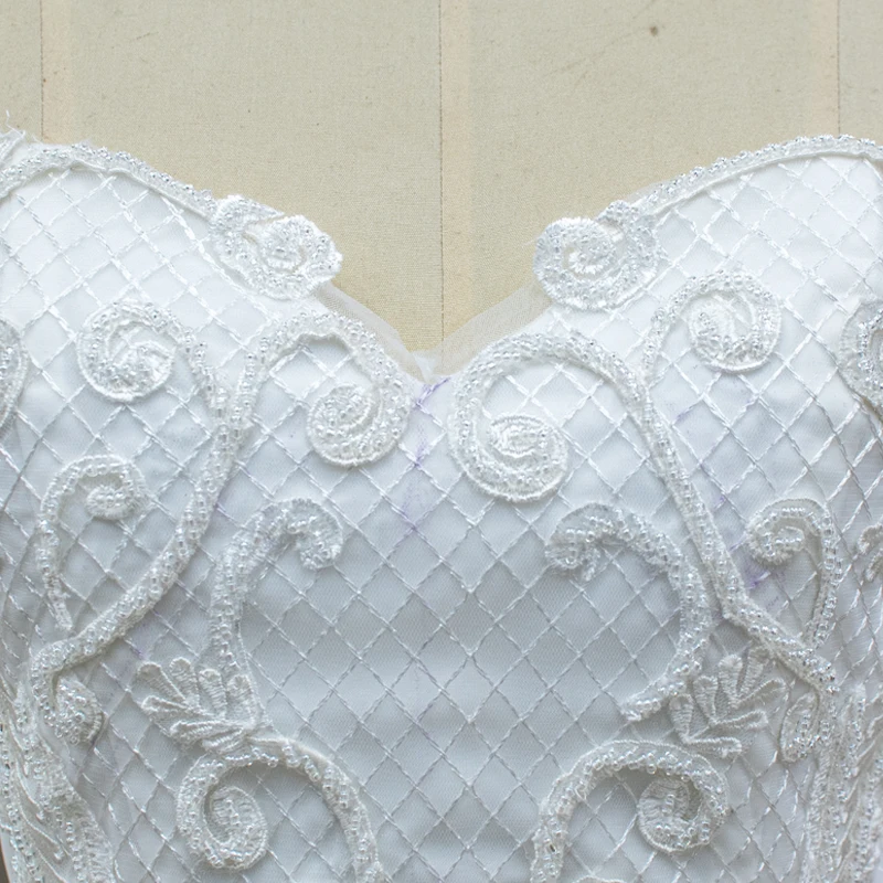 

Sleeveless Lace Embroidery Sweetheart Backless Mermaid Backless Wedding Dress Gown Mermaid Bride Dress