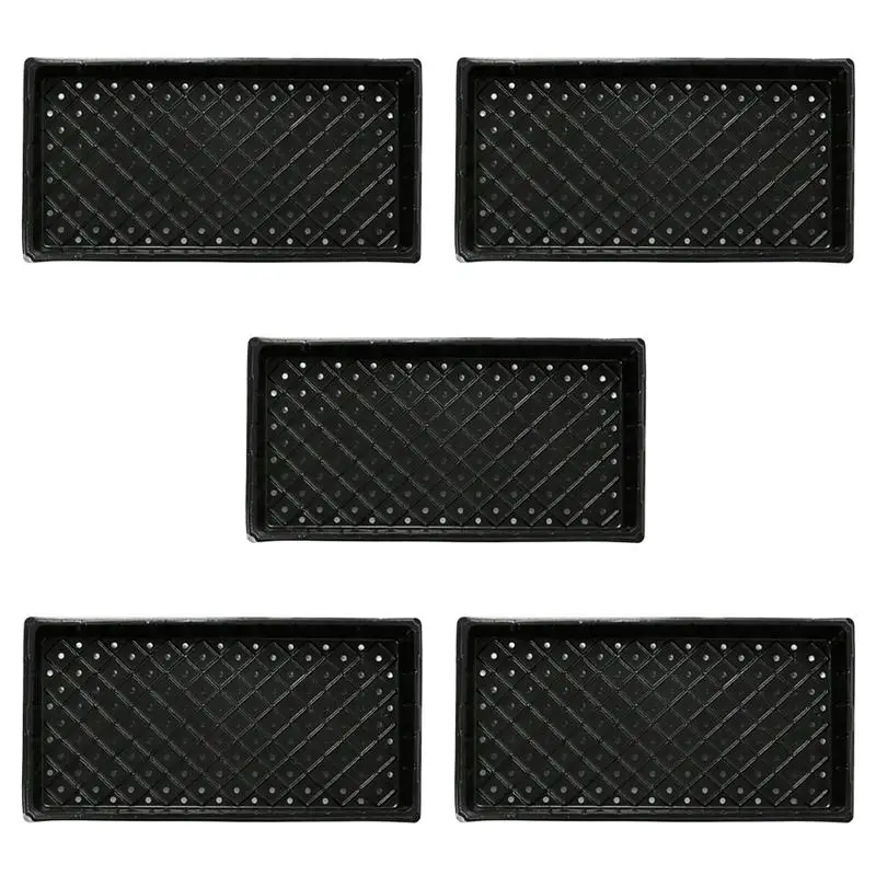 5 шт. пластиковый плоский поднос для рассады коробка суккулентов дышащая