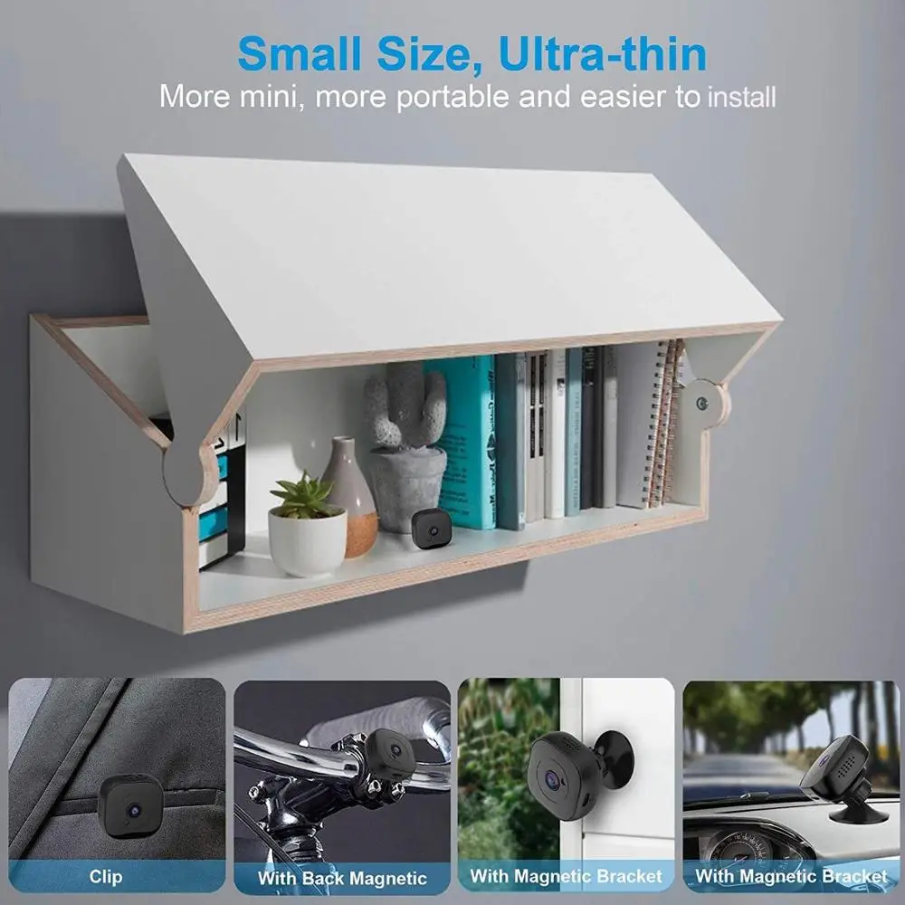 Мини камера 1080P с датчиком движения видеокамера для внутреннего/наружного