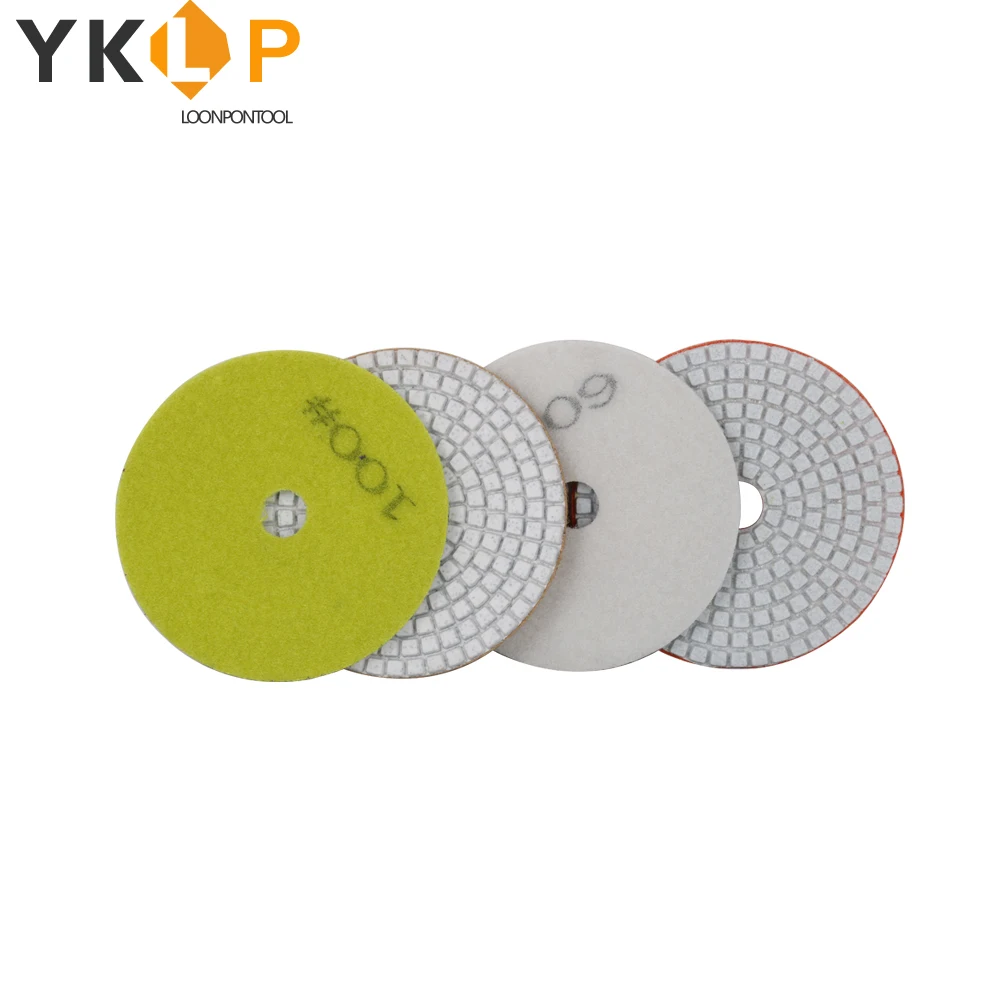 16 шт. алмазная полировальная накладка 4 дюйма 100 мм зернистость 30 8000|Абразивные
