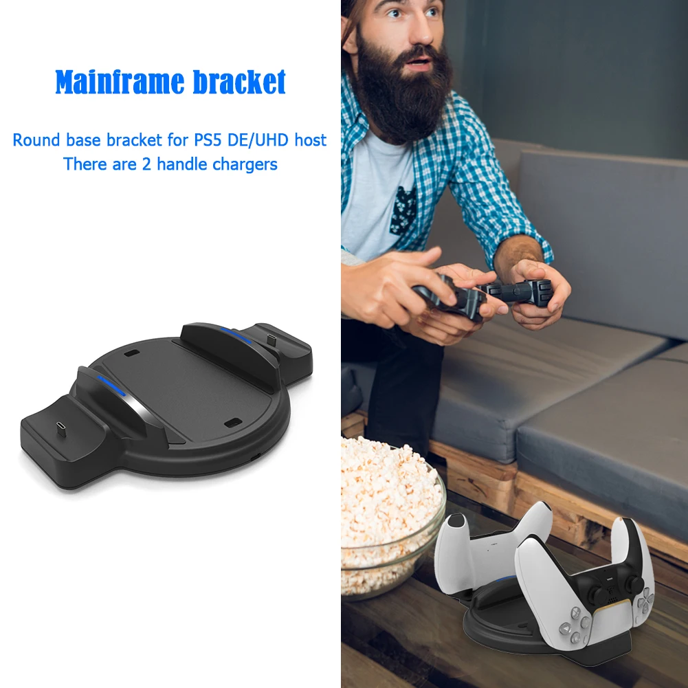 Для PS5 зарядное устройство для контроллера Двойная док станция быстрой зарядки