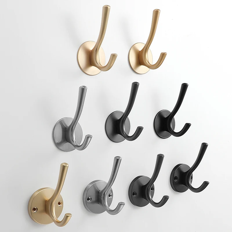 

Metal Zinc Hanger Wall Hook Clothes Coat Hat Bag Keychain Hanging For Bathroom Kitchen House