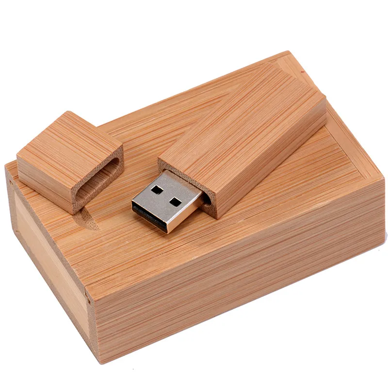 Carbonized bamboo JASTER дерево USB 2,0+ коробка клен usb флэш-накопитель Флешка 4 ГБ 8 ГБ 16 ГБ 32 ГБ 64 Гб карта памяти(5 шт. цветная печать логотипа - Цвет: Carbonized bamboo