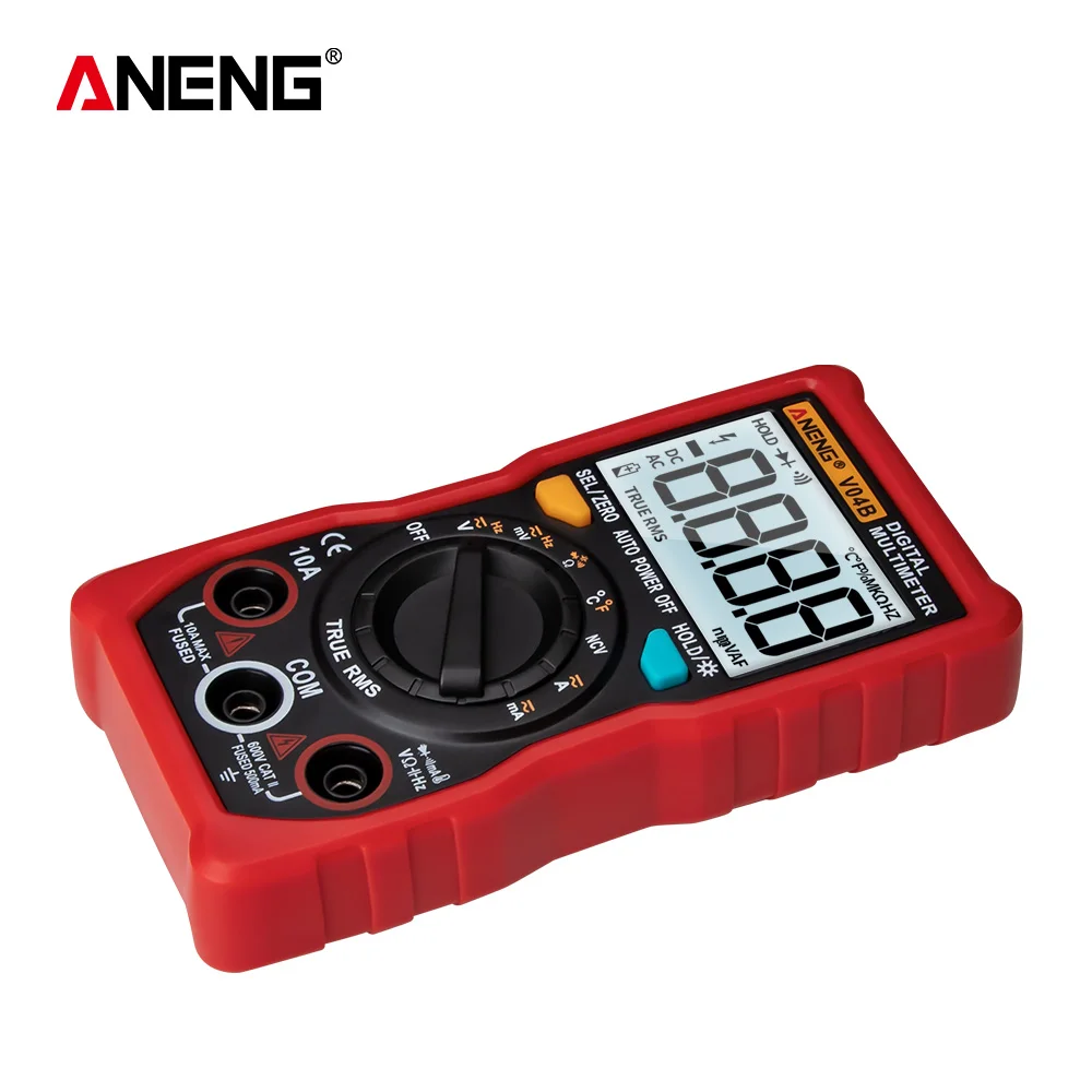 ANENG V04B true rms цифровой мультиметр тестер esr метр мультиметр Автоматическое отключение питания пиковый автоматический мультиметр