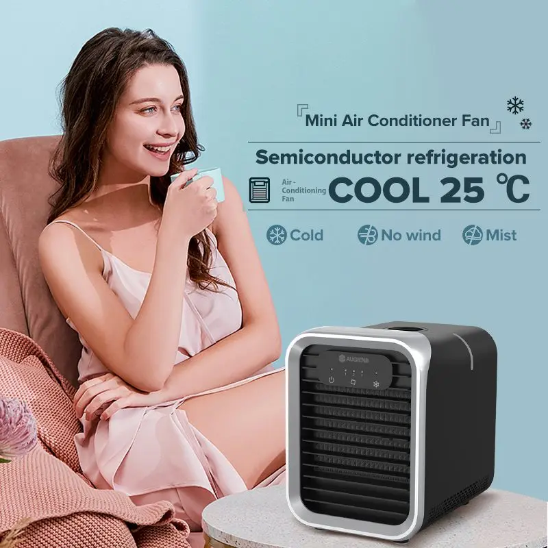 

220V Mini Air Conditioner Fans Portable Semiconductor refrigeration Home Office Humidification Desktop Air Cooler Cooling Fans