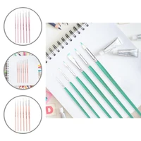 6pcsset durable drawing brush strong water absorption comfortable grip paint brush for classroom paint brush set