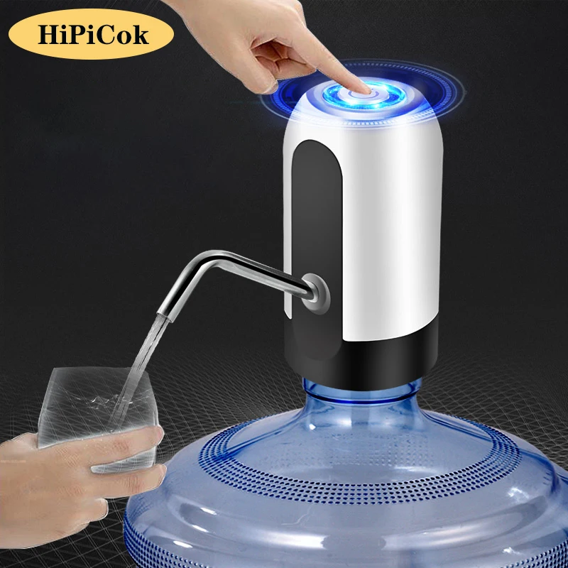 Водяная бутылка HiPiCok с USB зарядкой, автоматический Электрический диспенсер для воды, помпа с автоматическим переключением, диспенсер для питьевой воды|Диспенсеры для воды| | АлиЭкспресс
