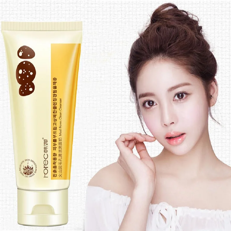 Вулканическая пена для очищения лица 100 г очищение пор контроль жирности