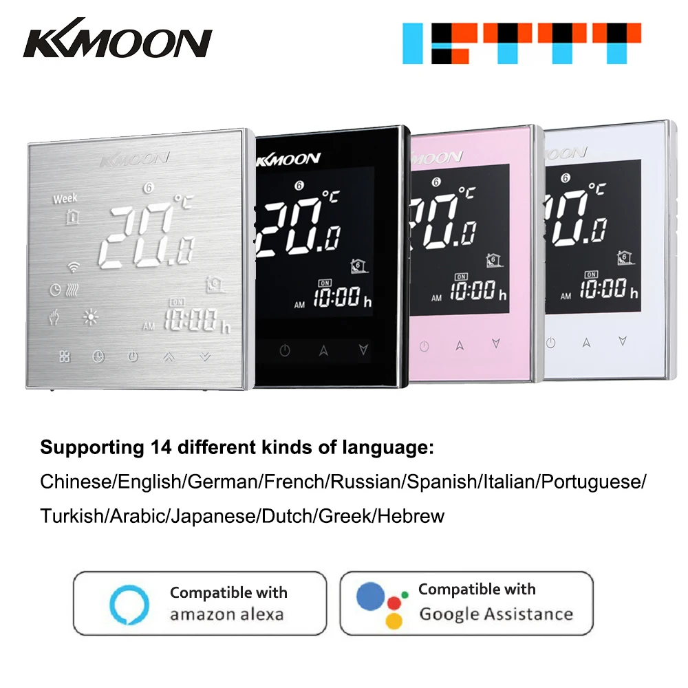 Термостат KKmoon цифровой с поддержкой Wi-Fi и сенсорным экраном | Обустройство дома