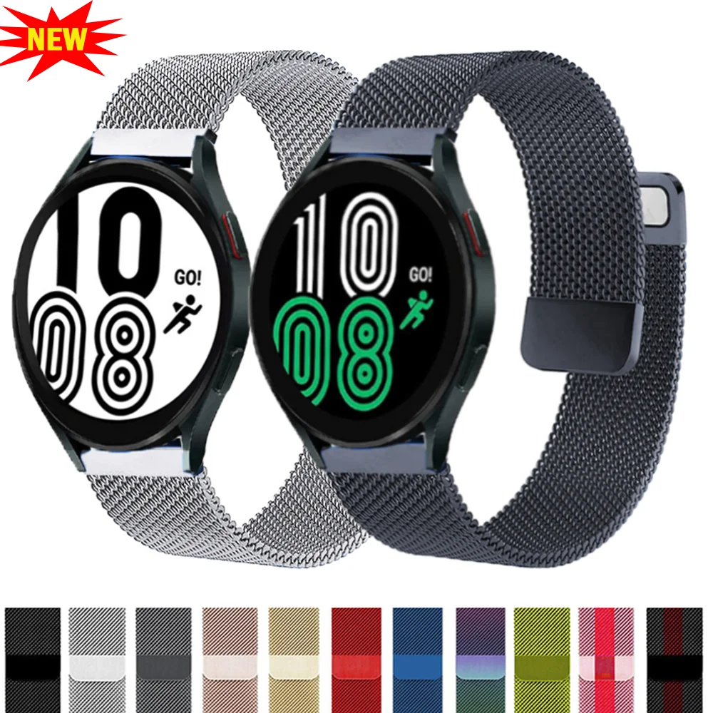 

Ремешок «Миланская петля» для Samsung Galaxy watch 4 Classic/Active 2/46 мм/42 мм Gear S3, браслет для Huawei GT/2/2e/3/Pro, 20/22 мм