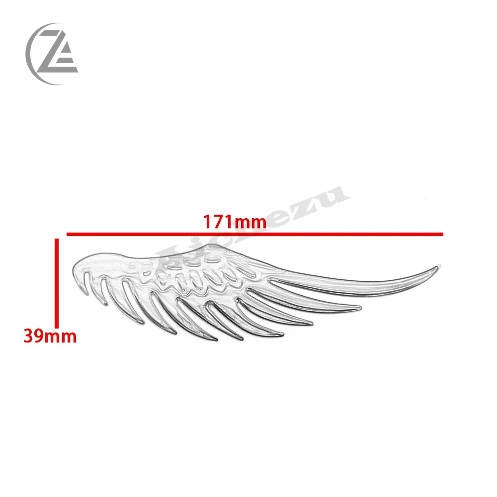 

ACZ 3D Dimensional Alloy Metal Red Golden Color Car Stickers Angel Hawk Wings Emblem Badge Decal Car Logo