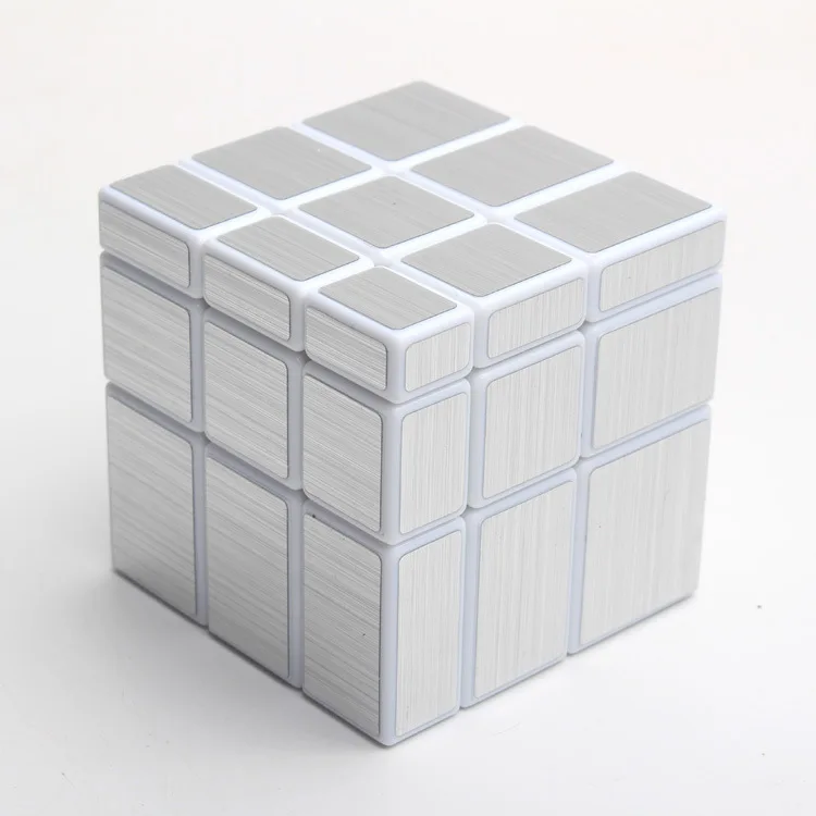 White-Silver Профессиональный магический зеркальный куб TOBEFU 3x3x3, кубик золотого и серебряного цвета, магический пазл с литым покрытием, скоростной поворот, обучающие и обучающие игрушки - Цвет: White-Silver