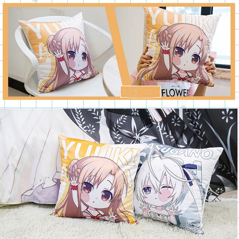 Квадратные подушки для спины MGF Date a Live аниме-подушка Декор дома токисаки Куруми |