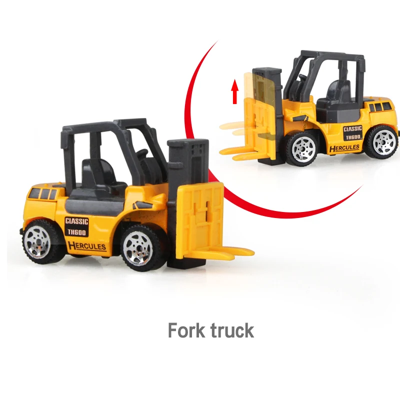 Forklift Coolplay мини литая модель автомобиля инженерные игрушечные транспортные средства самосвал погрузчик экскаватор модель автомобиля мини подарок для детей мальчиков} - Цвет: Forklift