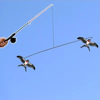 free shipping pole swallow kite fishing rod line outdoor toys for kids kite animal kites bird eagle kite factory weifang new