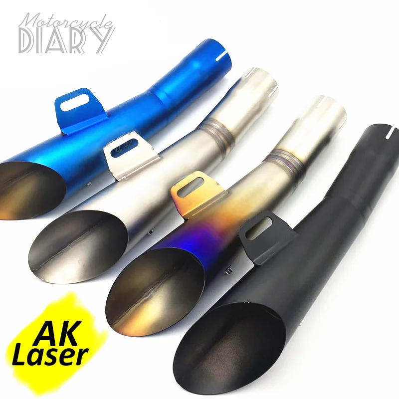 51 мм Универсальная выхлопная труба для мотоцикла YZF R6 R15 R1 XMAX300 GSX TMAX GSX250 AK Escape Moto HP GP