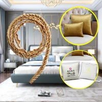 12m7mm gold thick rope piping lip cord trim pillow cushion trim upholstery edging trim sewing supplies rectangle pillow cover