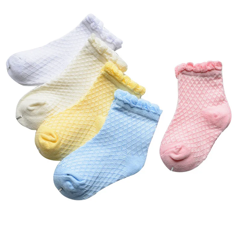 2020 весенне летние детские носки новые сетчатые хлопковые карамельных цветов для