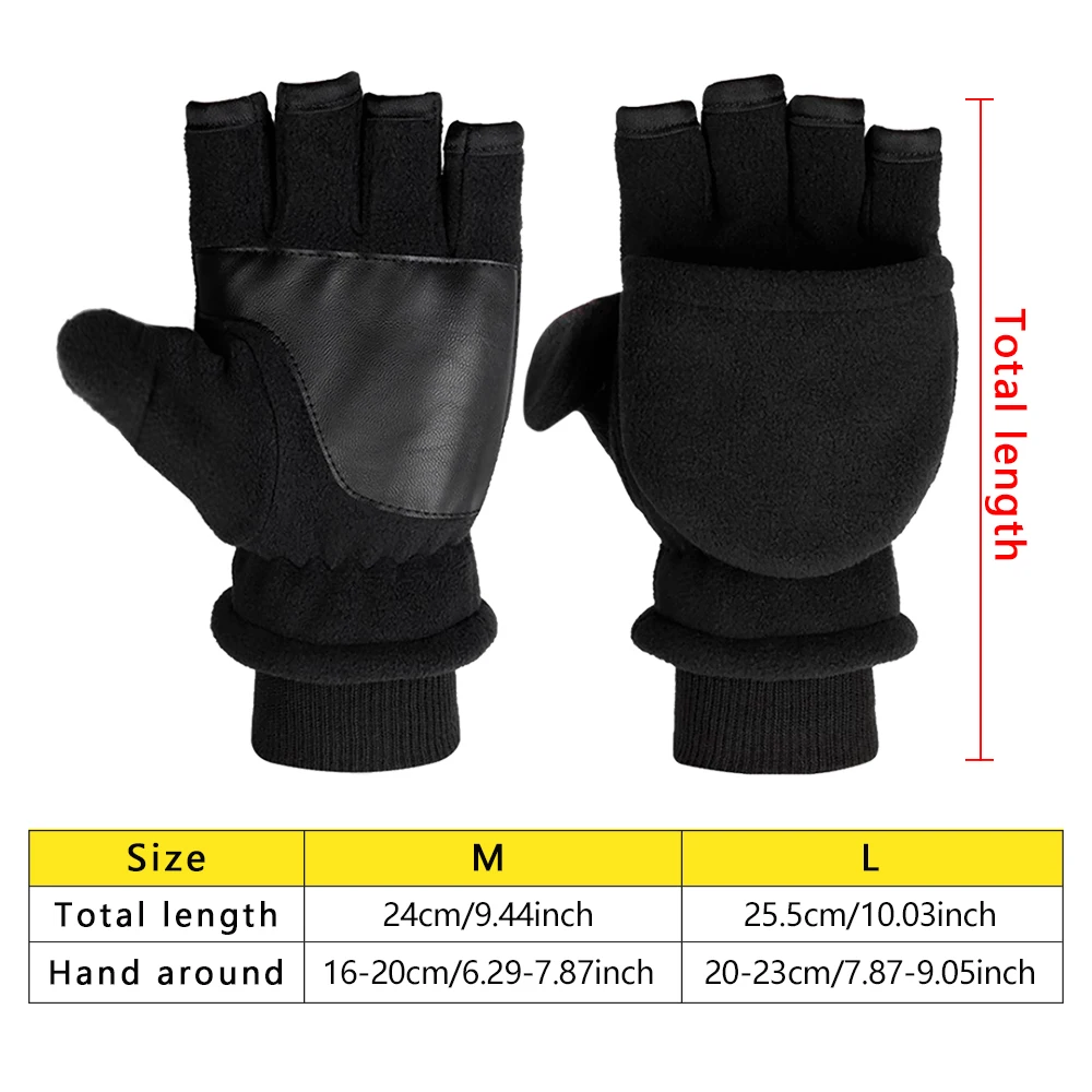 

2020 Winter Warm Knitted Gloves Women Men Fingerless Exposed Finger Half Capped 2 in 1Thick Gloves Soft Elastic Gloves Dropship