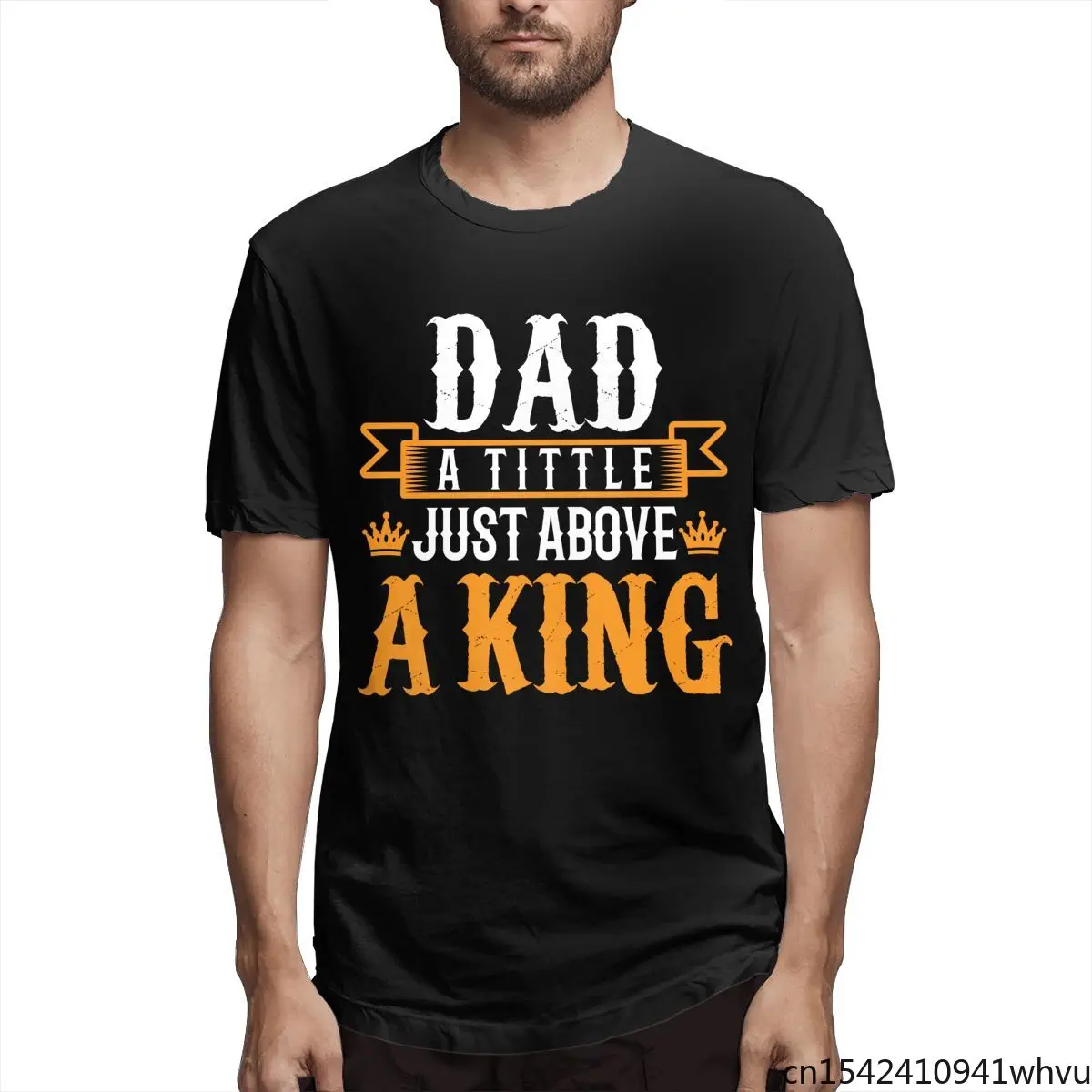 

To My Dad Fashion New 3D Printing Lycra Tee Tops Summer Hot Sale Short-sleeved Round Neck Men T-shirt Casual O-neck Size M-5XL