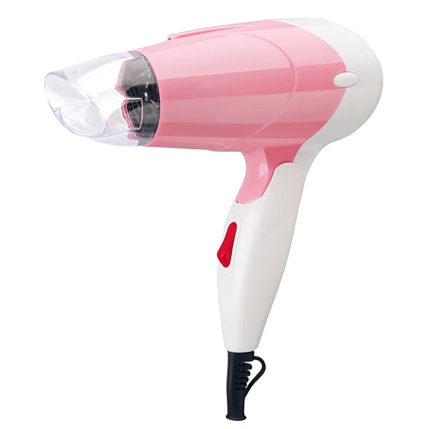 1100W Travel Hair Dryer with Folding Handle, Hot and Cool, 2 Speed Setting, Compact Lightweight Blow Dryer, Pink, Blue