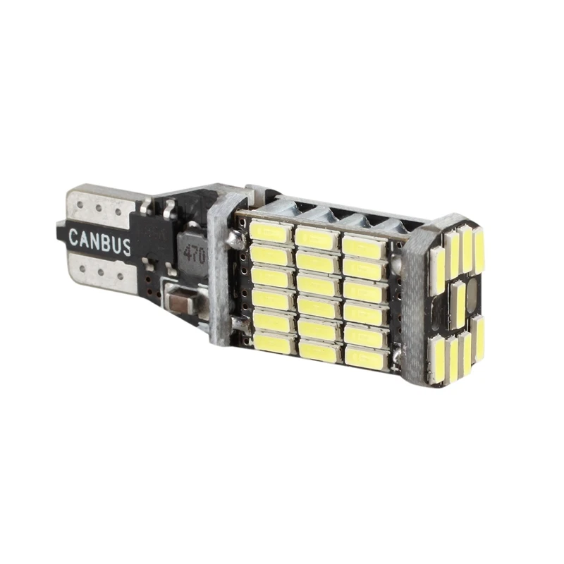 2 шт. Автомобильные светодиодные лампы T15 W16W 45 SMD 4014 6000 К | Спорт и развлечения