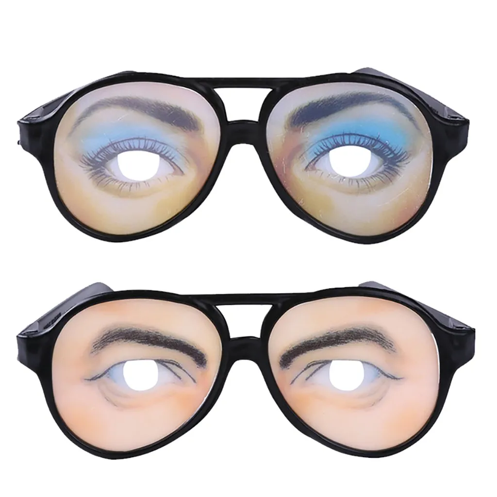 2 шт. игрушка на Хэллоуин мужские и женские забавные очки для глаз шалость